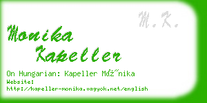 monika kapeller business card